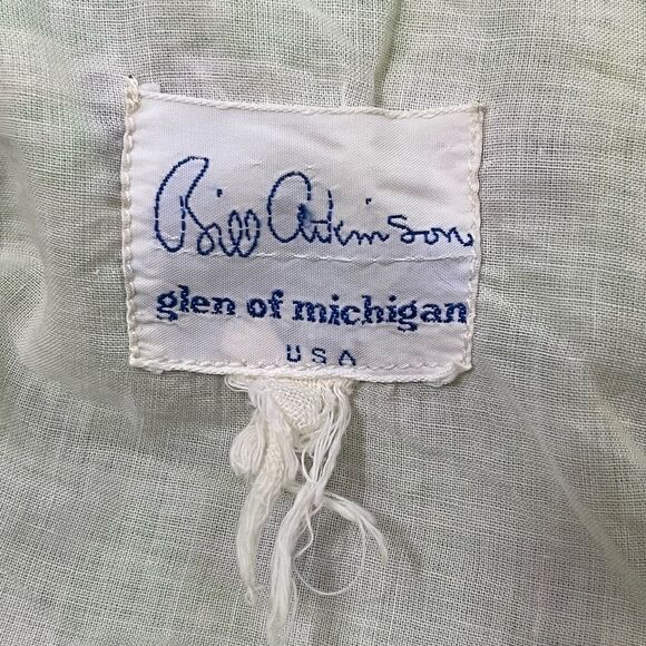 Vintage 60’s Bob Atkinson Lime Green Bandana print Mini Dress S - Picture 8 of 13